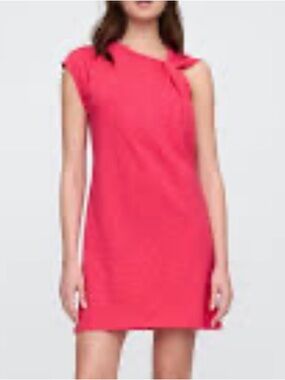 GAP One-Shoulder Pink Cotton Shift Dress Size Medium